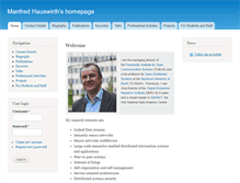 Tablet Screenshot of manfredhauswirth.org